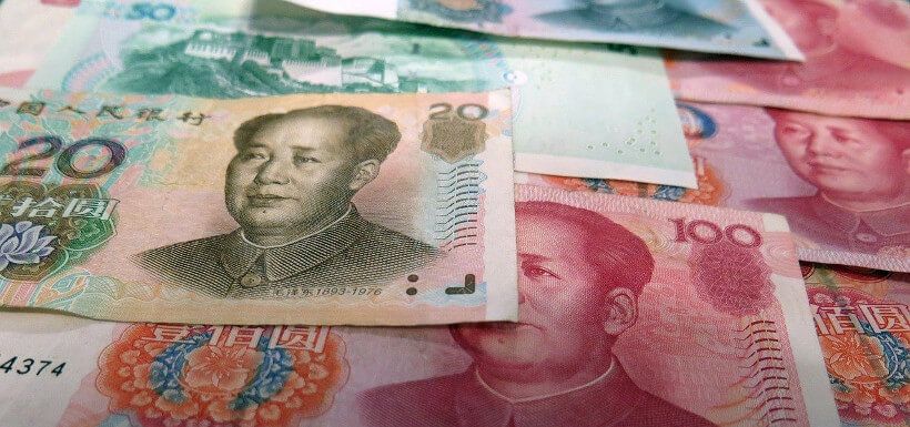Verschiedene chinesische Yuan-Geldscheine