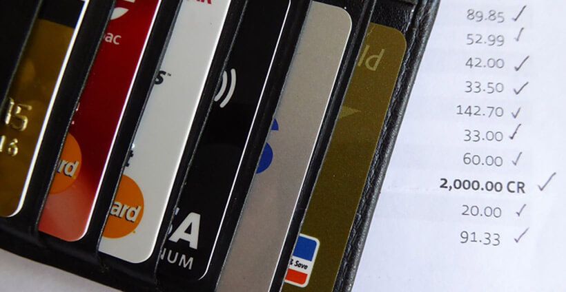 Kreditkarten als Symbol für Konten
