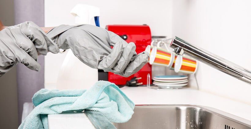 Sauberkeit in Küche
